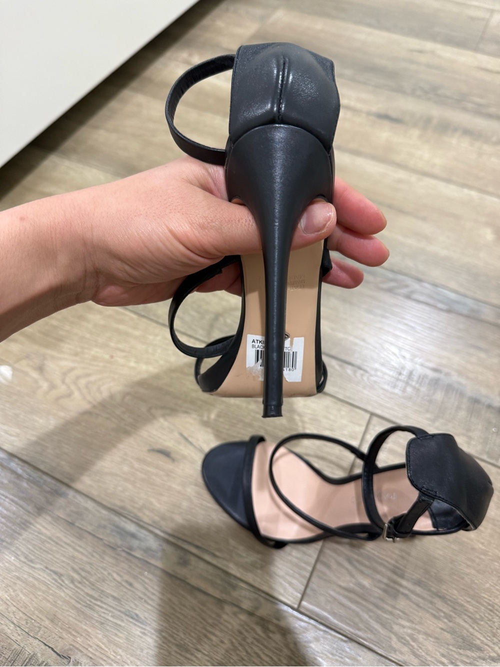 Tony Bianco Black Strappy High Heel Sandals - Picture 10 of 12